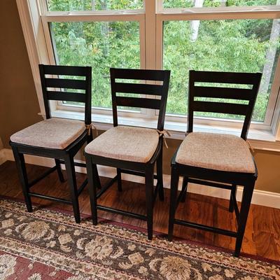 Three Bassett Tall Stools