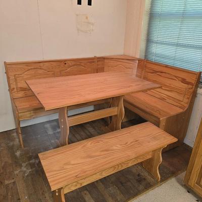 Hand made pine breakfast set