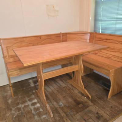Hand made pine breakfast set