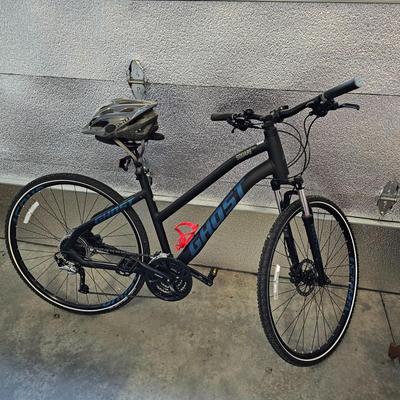 Square Cross Ghost Bicycle & Helmet