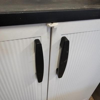 Two Door Plastic Storage Cabinet