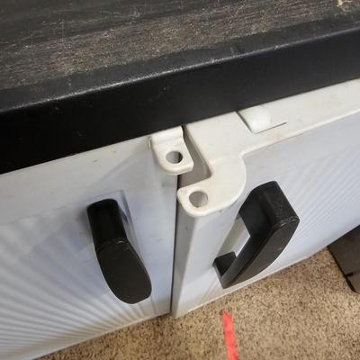 Two Door Plastic Storage Cabinet