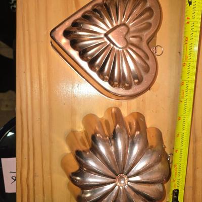 Copper toned wall ornaments