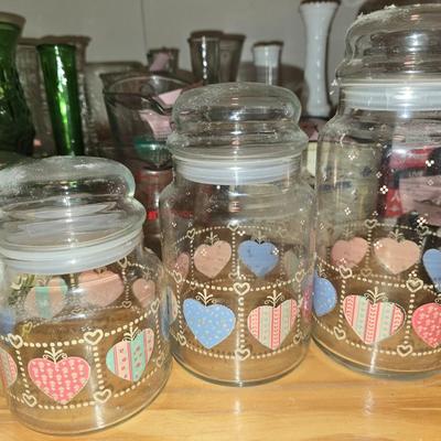 Glass canister set