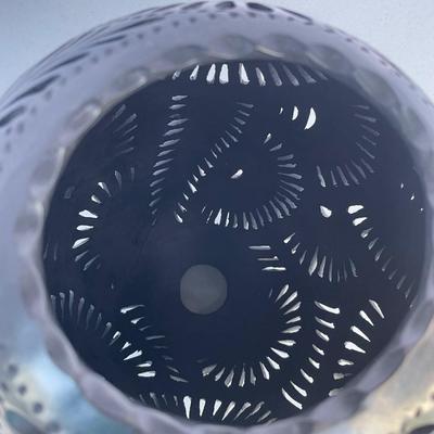 Very Unique Black Pierced Vase