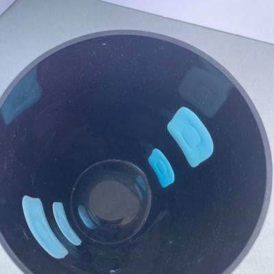 Black/Blue Glass Vase