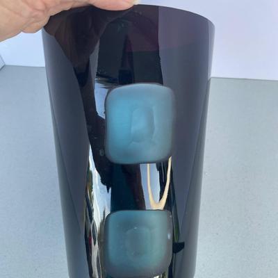 Black/Blue Glass Vase