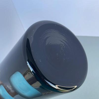 Black/Blue Glass Vase