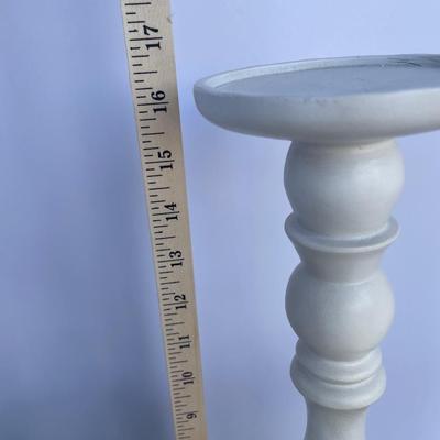 3 Piece Cream Metal Lantern & Candle Stands