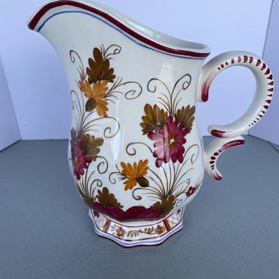 Italy Floral Pitcher
