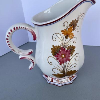 Italy Floral Pitcher