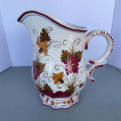 Italy Floral Pitcher