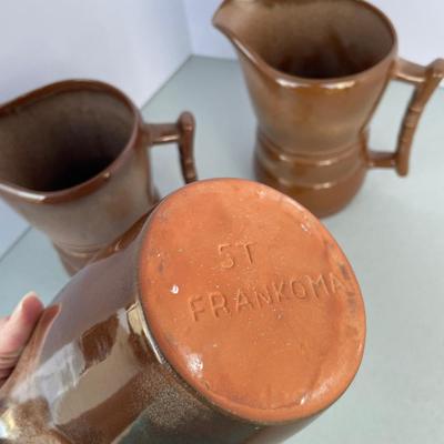 3 Frankoma Pitchers