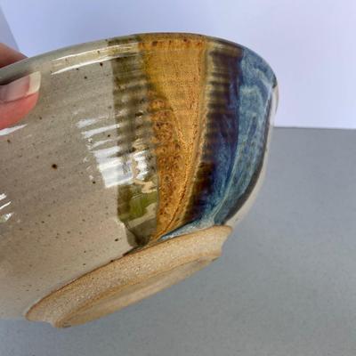 Large Artist Made Pottery Bowl