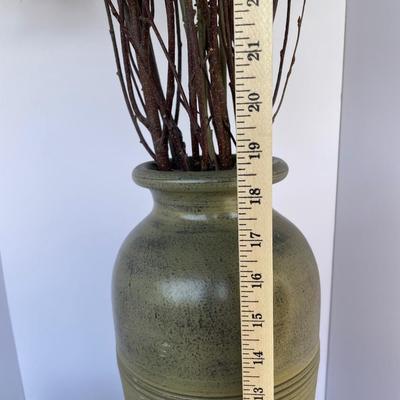 Extra Large Bowl and tall Vase with Twigs