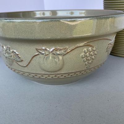 Extra Large Bowl and tall Vase with Twigs