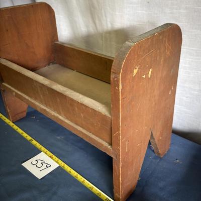 Vintage Wooden Doll Cradle