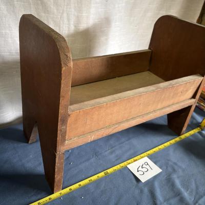 Vintage Wooden Doll Cradle
