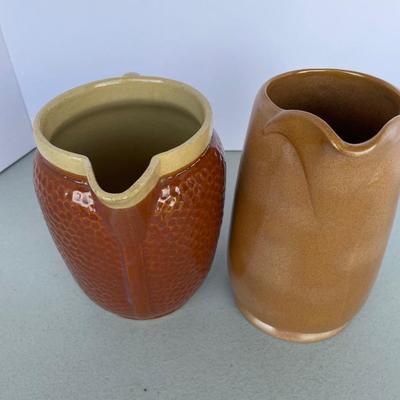 2 Vintage Pitchers Oven Ware & Frankoma