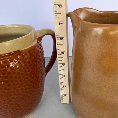 2 Vintage Pitchers Oven Ware & Frankoma