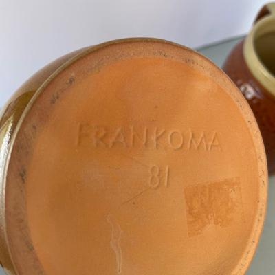 2 Vintage Pitchers Oven Ware & Frankoma