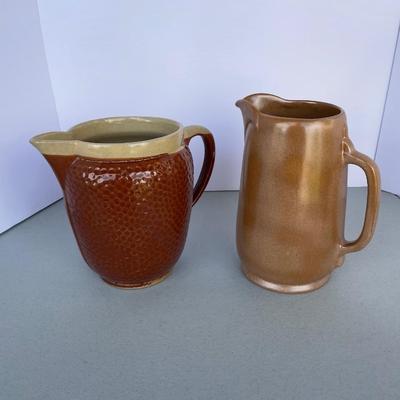 2 Vintage Pitchers Oven Ware & Frankoma