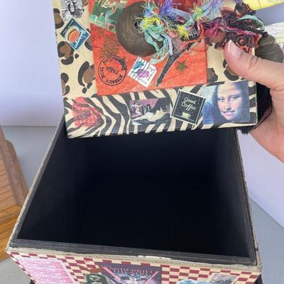 Wood and Decoupage Boxes