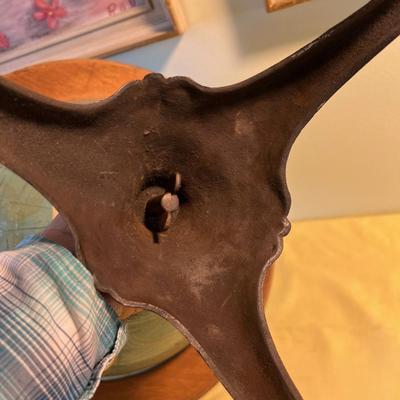 Antique Globe Bronze Stand 