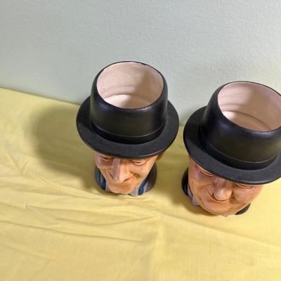 Laurel & Hardy Hand Painted Mugs 