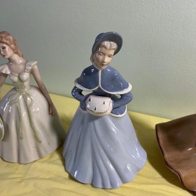 Hand Painted Ceramic Figurines (4) 