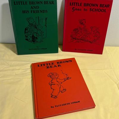 (3) Little Brown Bear Story Books Dated 1942 to 1955 Dates