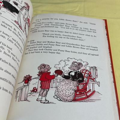 (3) Little Brown Bear Story Books Dated 1942 to 1955 Dates