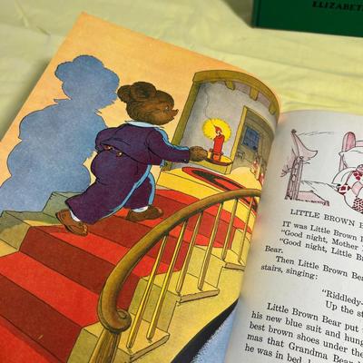 (3) Little Brown Bear Story Books Dated 1942 to 1955 Dates