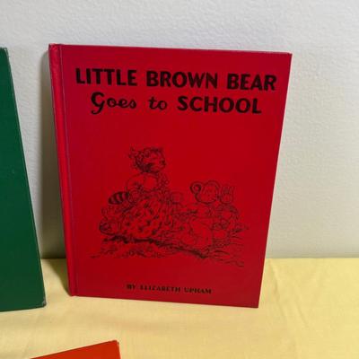 (3) Little Brown Bear Story Books Dated 1942 to 1955 Dates