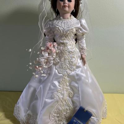 Gorgeous Hand Painted Porcelain Bride 