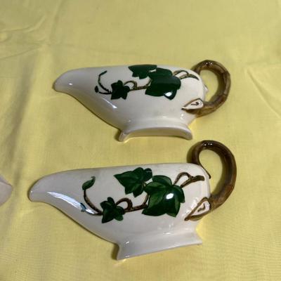 2 Different Sets of California Pottery Roses and Ivy 