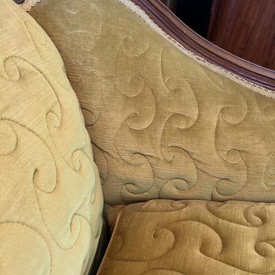 Gold Velvet Settee