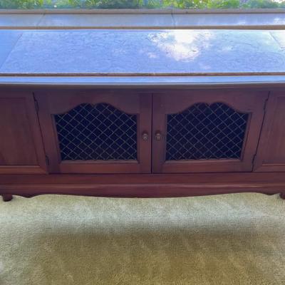 Small Sofa Table with Pink Marbel Top