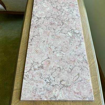 Small Sofa Table with Pink Marbel Top