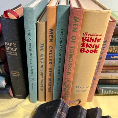 HUGE Collection of Bibles, Christian Book, Bible Story Books , Tiny Bibles to Regular Size. 