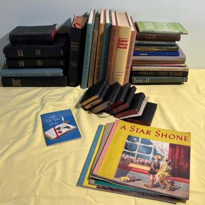 HUGE Collection of Bibles, Christian Book, Bible Story Books , Tiny Bibles to Regular Size. 