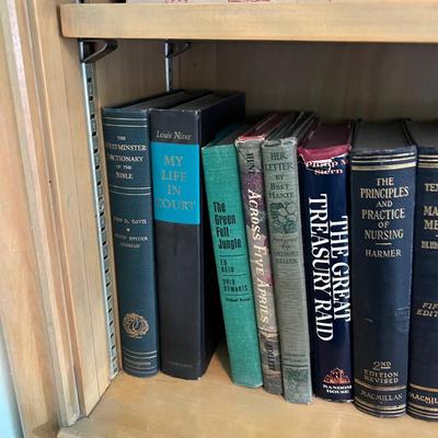 2 Full Shelves of Adult Novels and Texts Book, VINTAGE! Some Antique! 