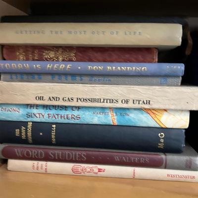 2 Full Shelves of Adult Novels and Texts Book, VINTAGE! Some Antique! 