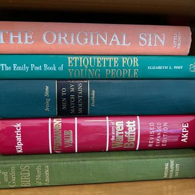 2 Full Shelves of Adult Novels and Texts Book, VINTAGE! Some Antique! 