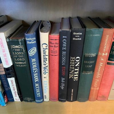 2 Full Shelves of Adult Novels and Texts Book, VINTAGE! Some Antique! 