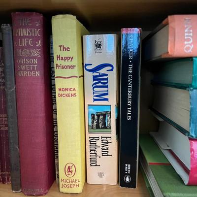 2 Full Shelves of Adult Novels and Texts Book, VINTAGE! Some Antique! 