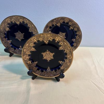 Nippon Hand Painted Cobalt Blue with Gold 