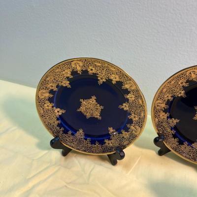 Nippon Hand Painted Cobalt Blue with Gold 