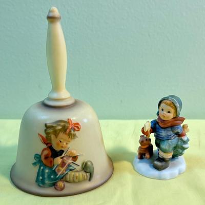 Goebel Bell and Small Figurine