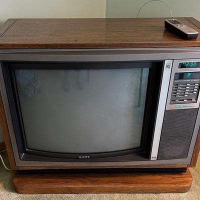 SONY Trinitron TV With Remote, Cabinet Style